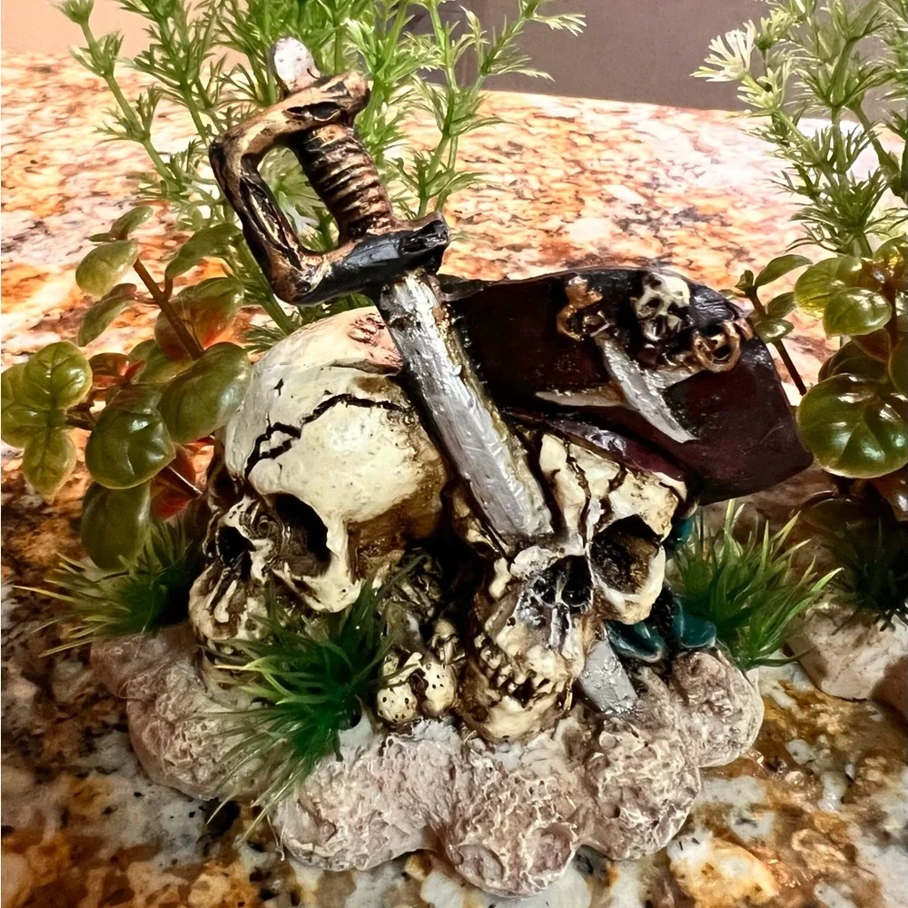 Aquarium Bubbler & Decorations Bundle